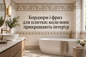 Бордюри і фриз для плитки: коли вони прикрашають інтер'єр фото