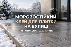 Морозостійкий клей для плитки на вулиці: чи потрібен спеціальний фото