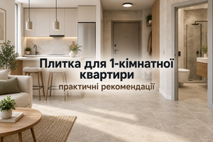 Плитка для 1-кімнатної квартири: практичні рекомендації фото