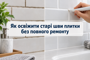 Як освіжити старі шви плитки без повного ремонту фото