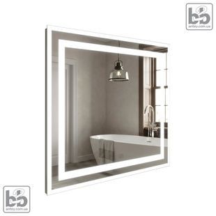 Дзеркало Imprese Karlov Light 600х800 мм в рамі з фронтальною і фоновою LED підсвіткою 445491 фото