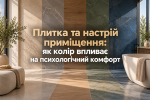 Плитка та настрій приміщення: як колір впливає на психологічний комфорт фото