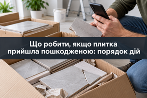 Що робити, якщо плитка прийшла пошкодженою: порядок дій фото