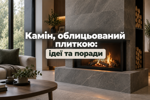 Камін, облицьований плиткою: ідеї та поради фото