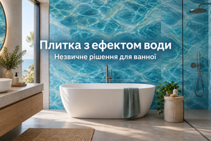 Плитка з ефектом води: незвичне рішення для ванної фото