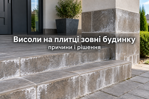 Висоли на плитці зовні будинку: причини і рішення фото