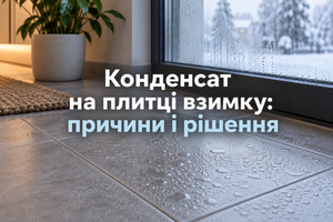 Конденсат на плитці взимку: причини і рішення фото