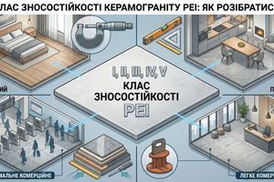 Клас зносостійкості керамограніту PEI: як розібратись фото