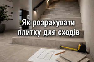 Як розрахувати плитку для сходів фото