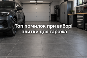 Топ помилок при виборі плитки для гаража фото