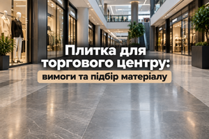 Плитка для торгового центру: вимоги та підбір матеріалу фото