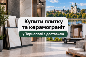 Купити плитку та керамограніт у Тернополі з доставкою фото